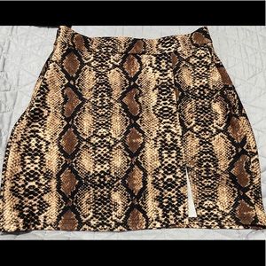 Snakeskin skirt